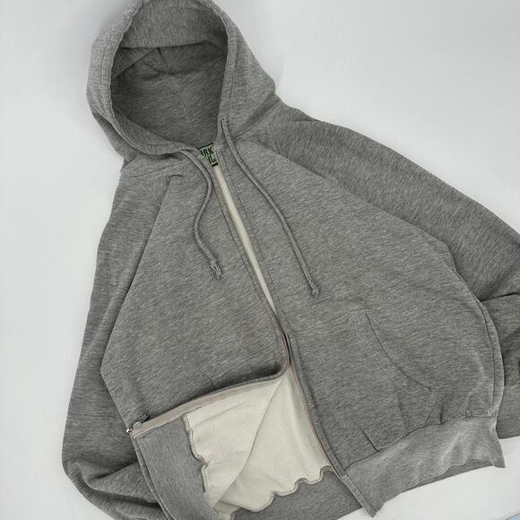 Vintage Drop Shoulder Ozark Double Face Hoodie 1980s gray men’s L - Picture 1 of 8